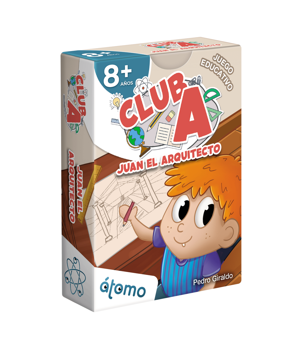 Cartas Club A Juan el Arquitecto de Átomo | De Cáscara de Nuez | juego educativo, matemáticas, medidas, lógica, resolución de problemas, aprendizaje, construcción