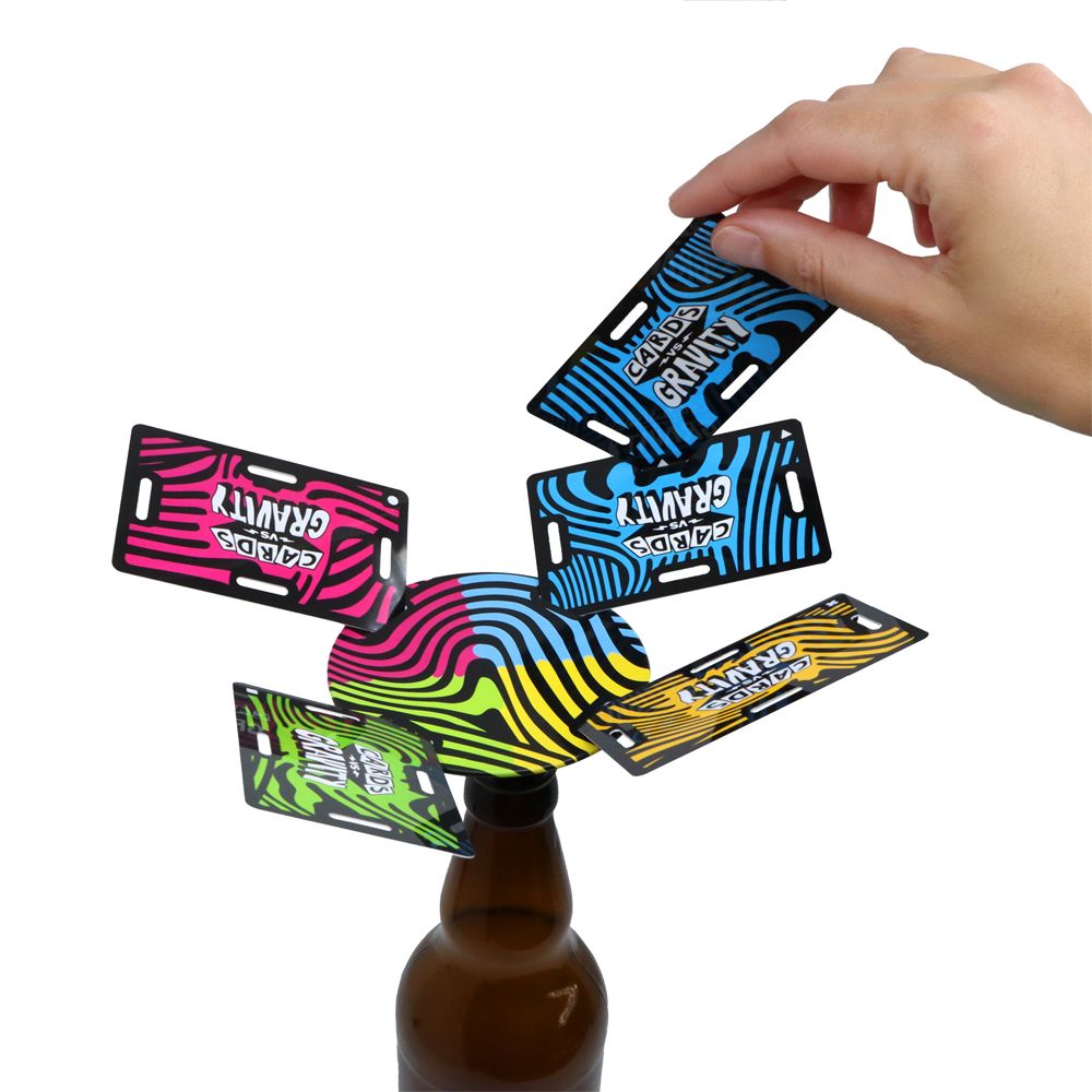 Cards vs Gravity de Mercurio | De Cáscara de Nuez | motricidad fina, concentración, tolerancia a la frustración, atención, control de impulsos, party game