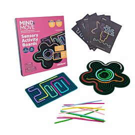 Tablero de Actividades Sensoriales de Miniland| De Cáscara de Nuez | Motricidad fina, Relajación, Concentración , profesionales, estimulación cognitiva, percepción visual, coordinación ojo mano, juego sensorial, autorregulación emocional.
