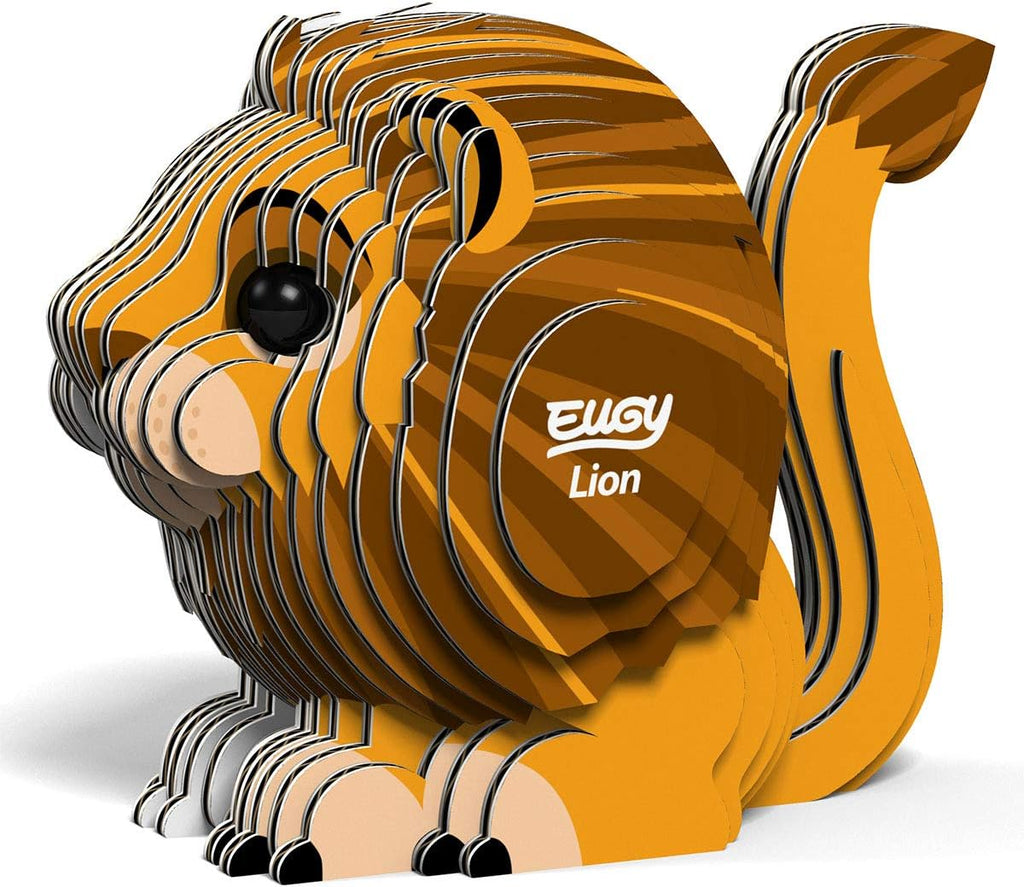 070 EUGY Lion | De Cáscara de Nuez | atención, concentración, motricidad fina, sostenibilidad