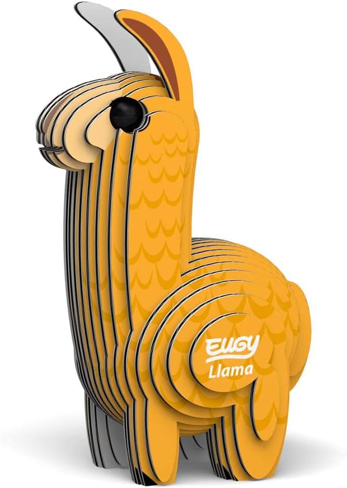 34 EUGY Llama | De Cáscara de Nuez | concentración, creatividad, motricidad fina, sostenibilidad