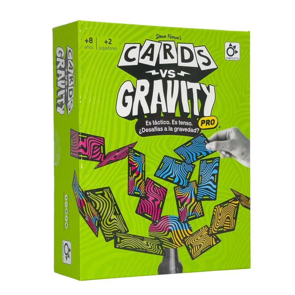 Cards vs Gravity de Mercurio | De Cáscara de Nuez | motricidad fina, concentración, tolerancia a la frustración, atención, control de impulsos, party game

