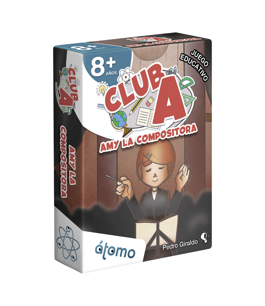 Cartas Club A Amy la Compositora de Átomo | De Cáscara de Nuez | juego cooperativo, música, resolución de problemas, lógica, aprendizaje, orquesta