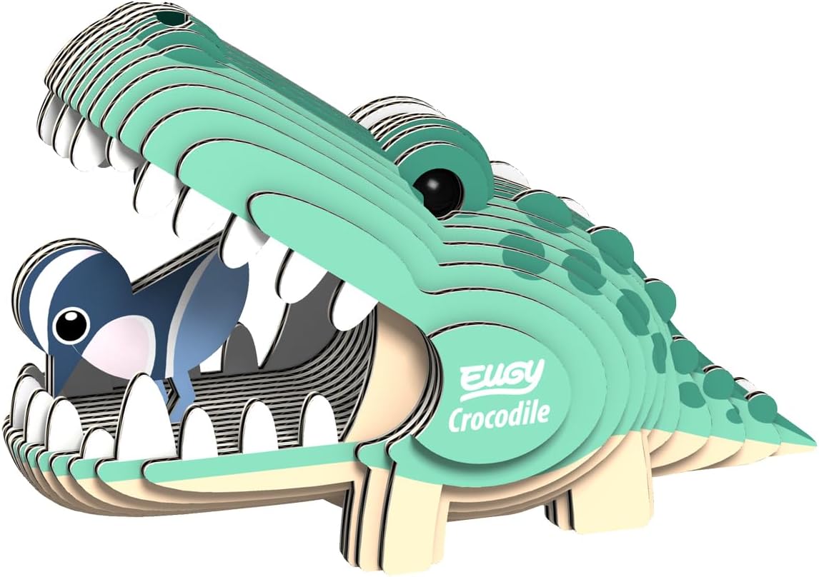 029 EUGY Crocodile | De Cáscara de Nuez | tolerancia a la frustración, motricidad fina, concentración, sostenibilidad