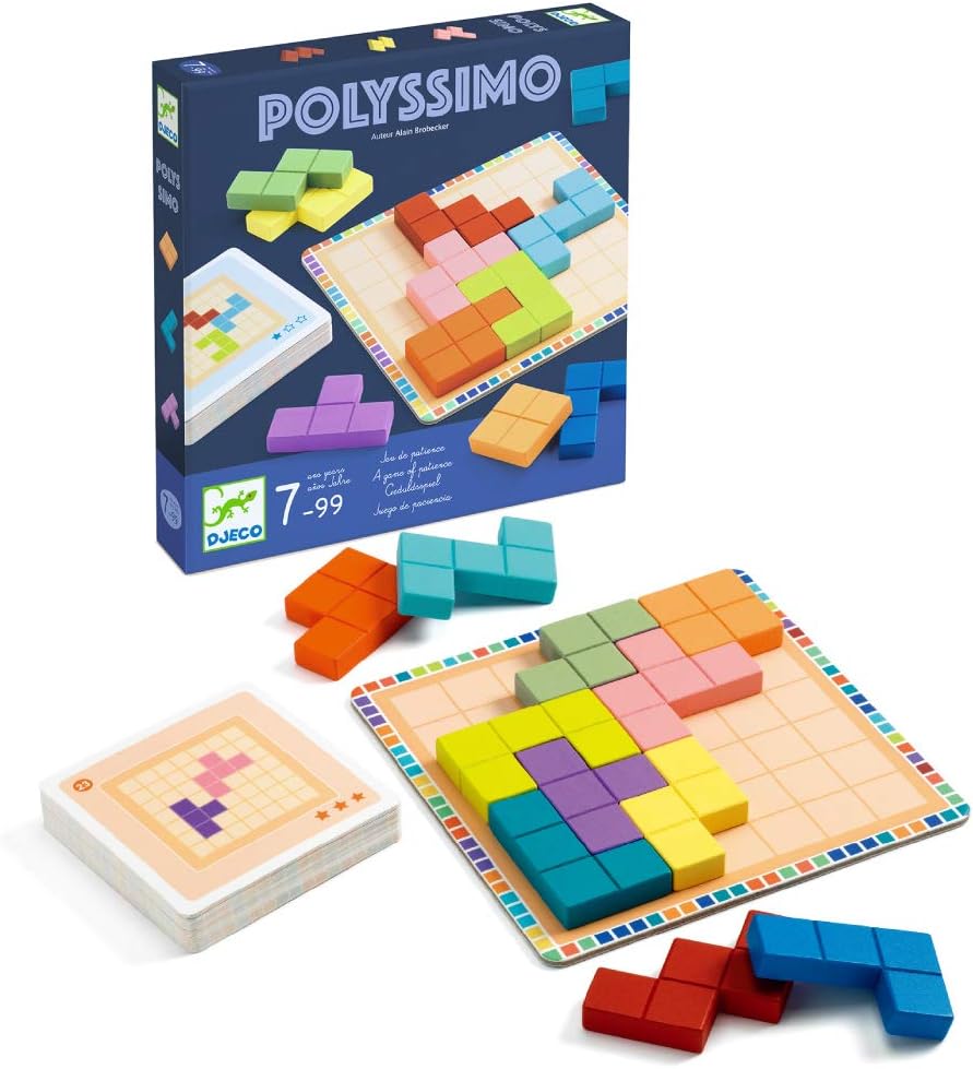 Polyssimo de Djeco | De Cáscara de Nuez | concentración, estimulación cognitiva, autonomía, atención