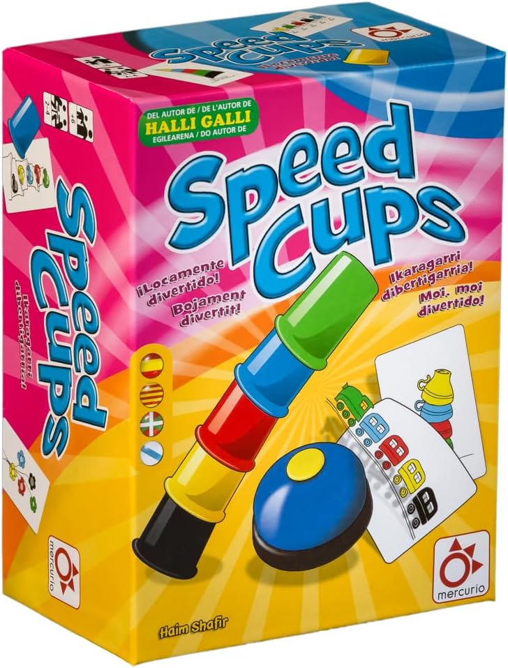 Speed Cups de Mercurio | De Cáscara de Nuez | concentración, habilidades sociales, atención, tolerancia a la frustración