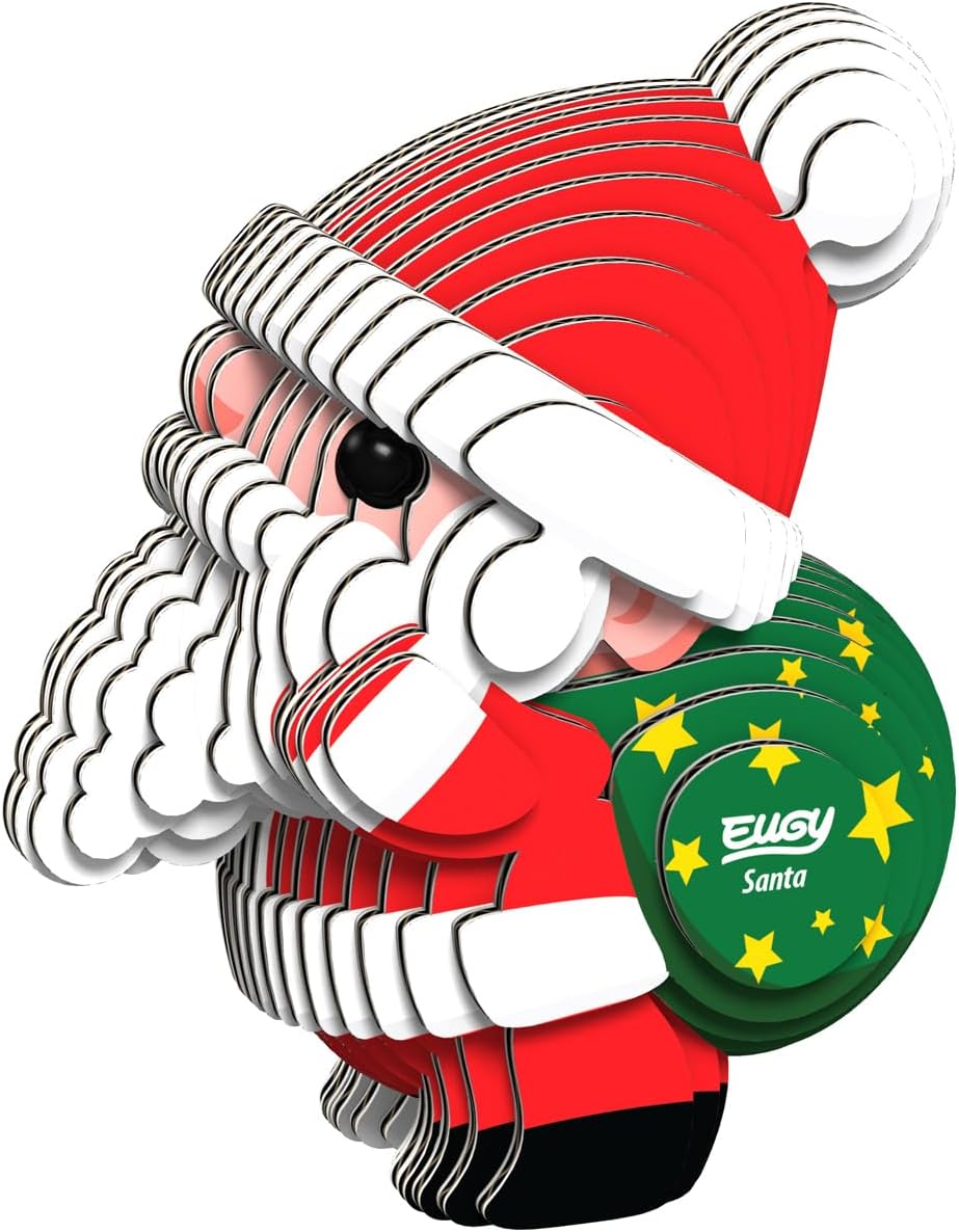 055 EUGY Santa | De Cáscara de Nuez | creatividad, autonomía, motricidad fina, sostenibilidad