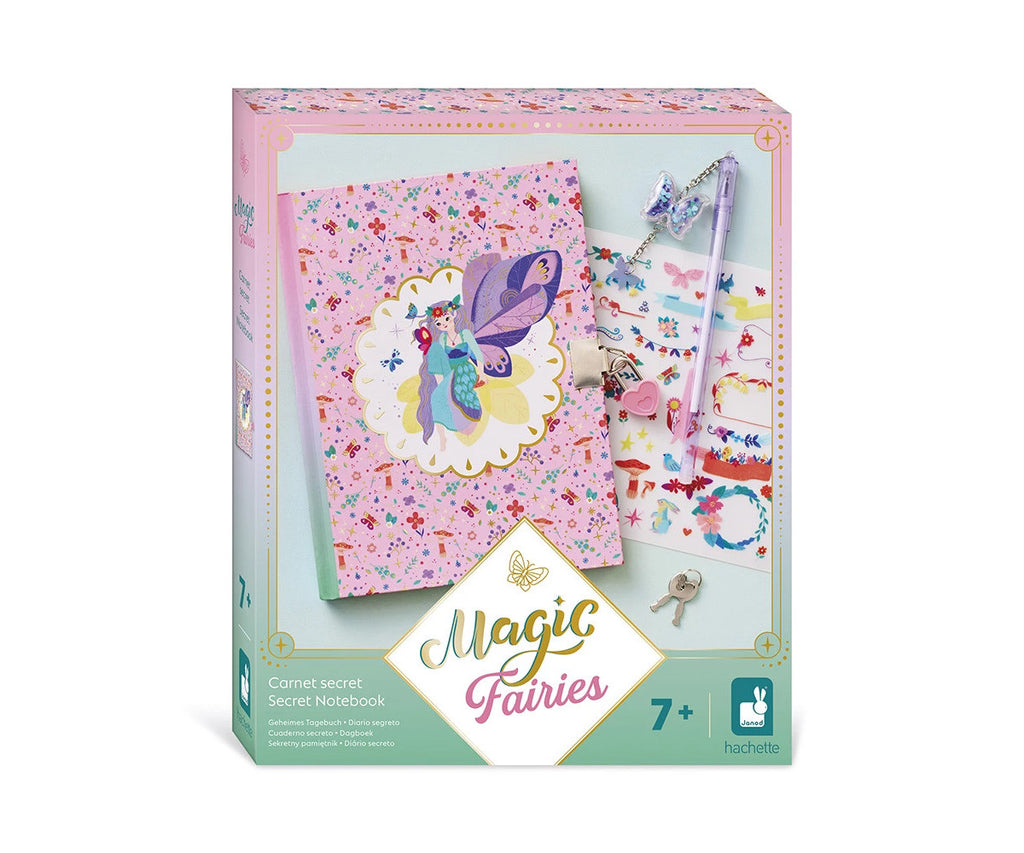 Diario Secreto Magic Fairies de Janod|De Cáscara de Nuez | motricidad, manualidades, destreza y pulso,  creatividad, emociones.