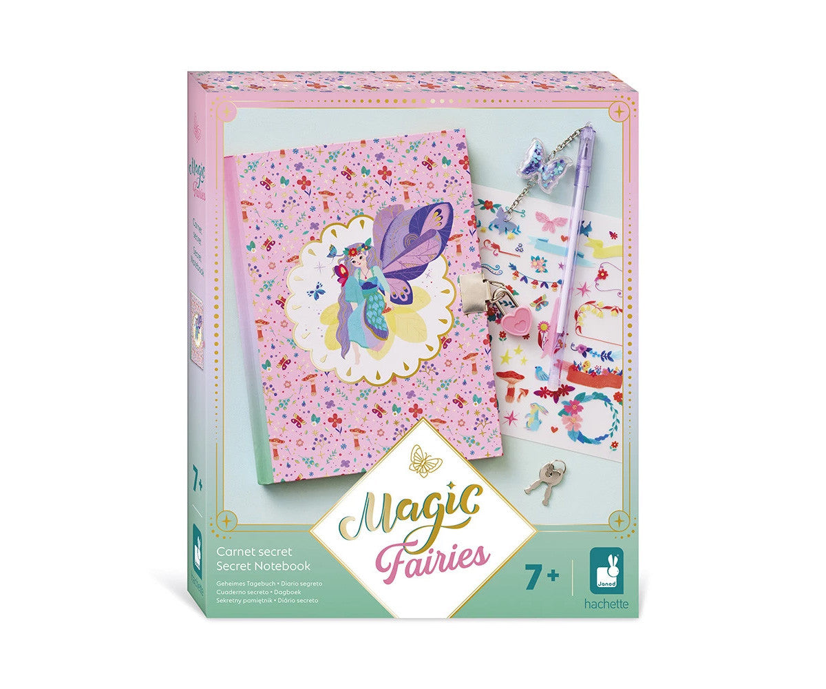 Diario Secreto Magic Fairies de Janod|De Cáscara de Nuez | motricidad, manualidades, destreza y pulso,  creatividad, emociones.