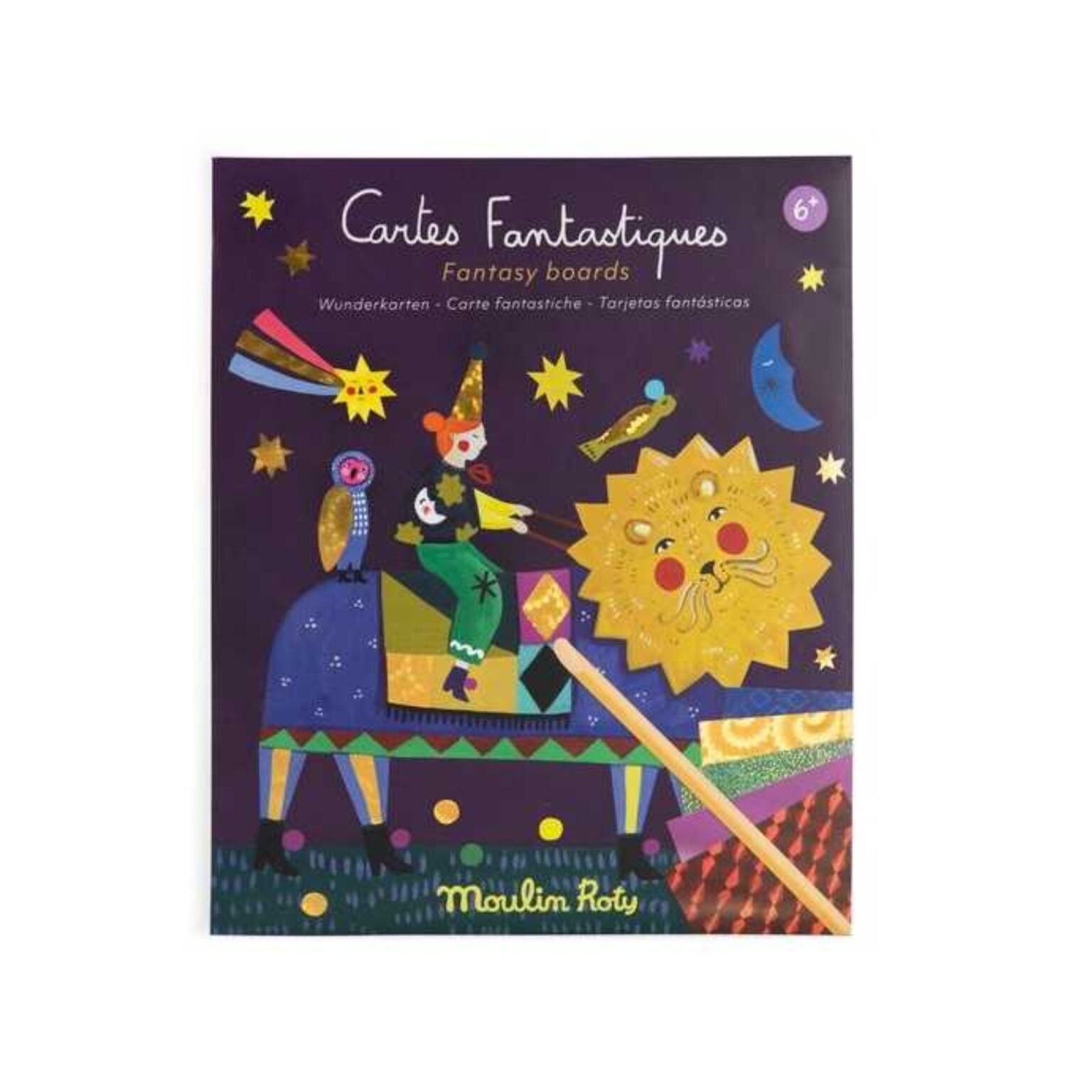 Cartas Fantásticas Cometas Fugaces de Moulin Roty|De Cáscara de Nuez | motricidad, manualidades, destreza,  creatividad, atención, concentración, decoración.