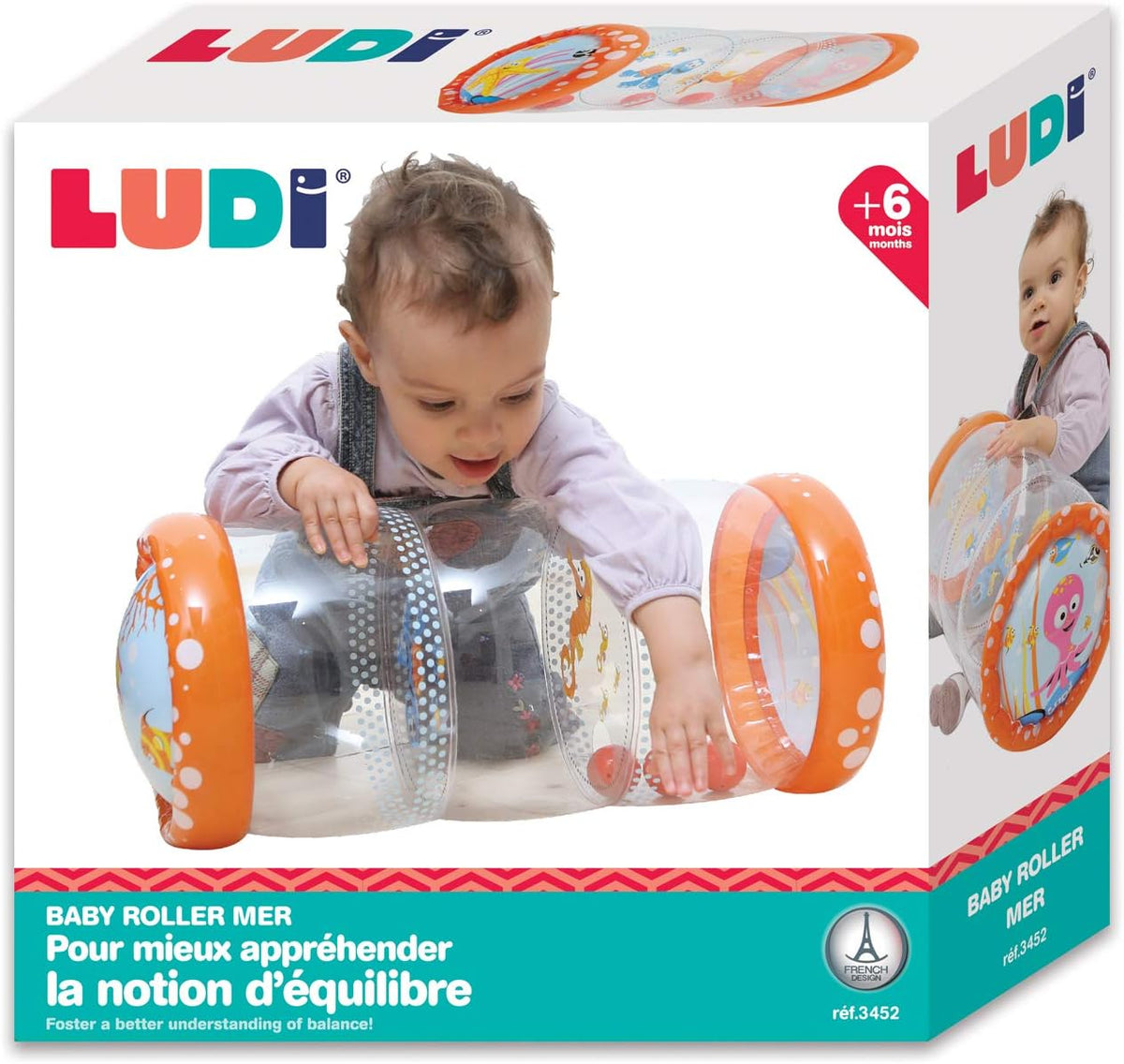 Baby roller de Ludi | De Cáscara de Nuez | motricidad, autonomía, estimulación cognitiva, juego libre