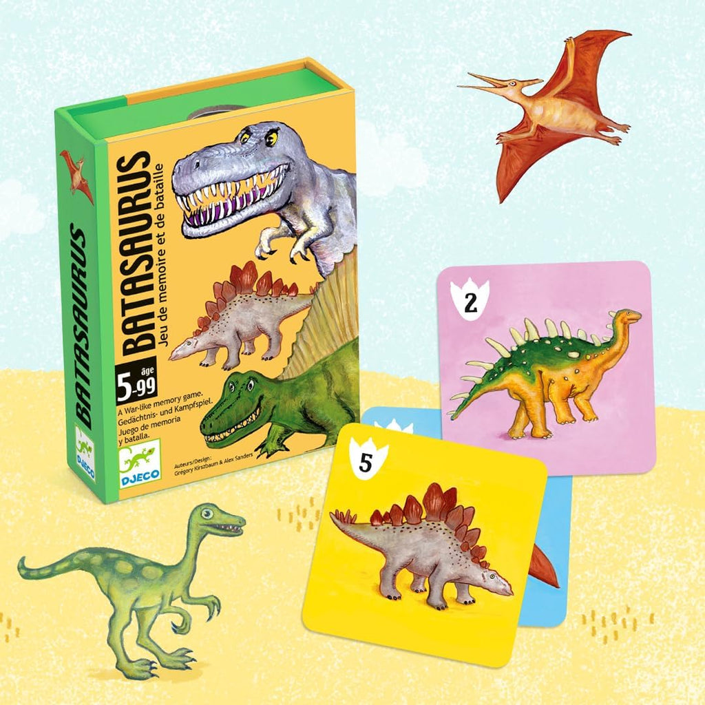 Cartas Batasaurus de Djeco | De Cáscara de Nuez | habilidades sociales, tolerancia a la frustración, concentración, respeto