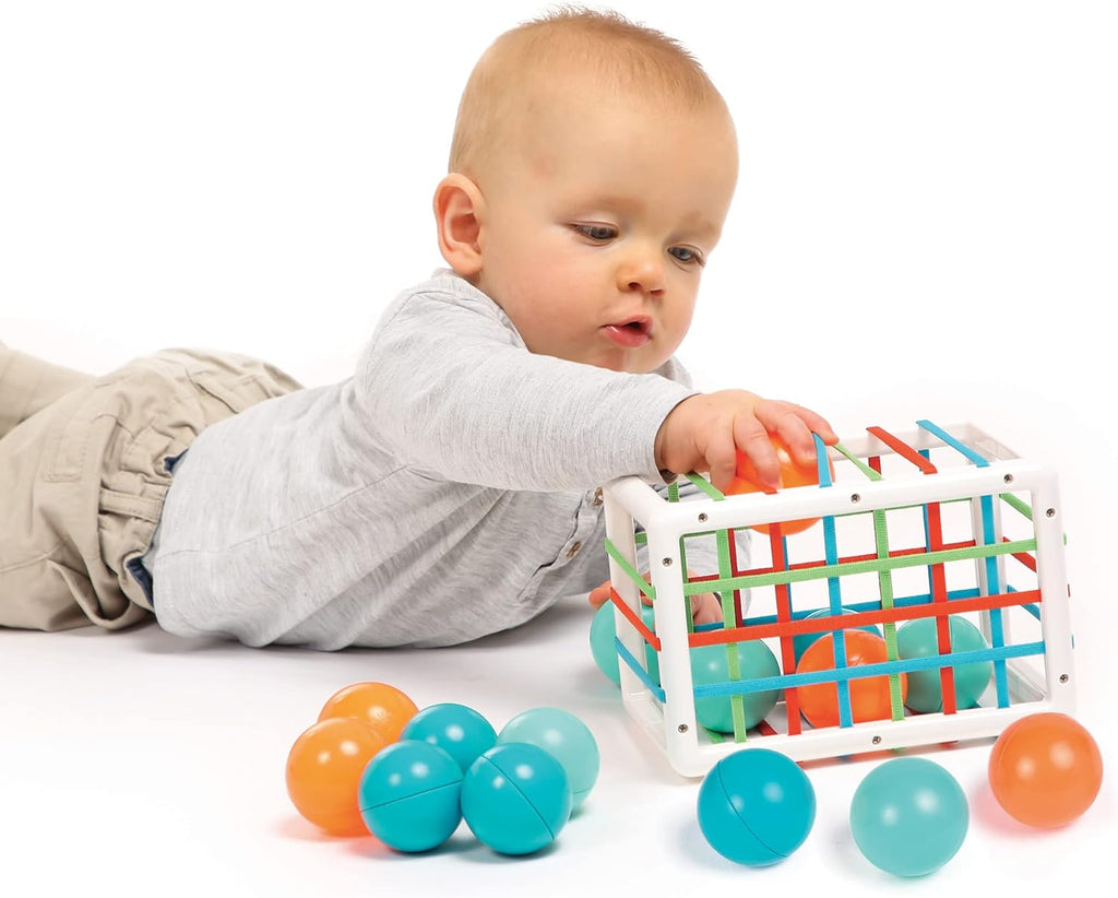 Cubo de manipulación de Ludi | De Cáscara de Nuez | motricidad, estimulación cognitiva, autonomía, atención