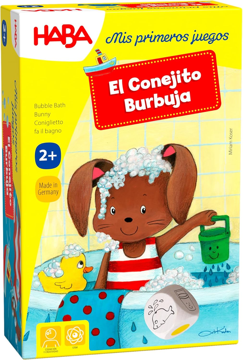 El conejito burbuja de Haba | De Cáscara de Nuez | motricidad, tolerancia a la frustración, concentración, juego libre