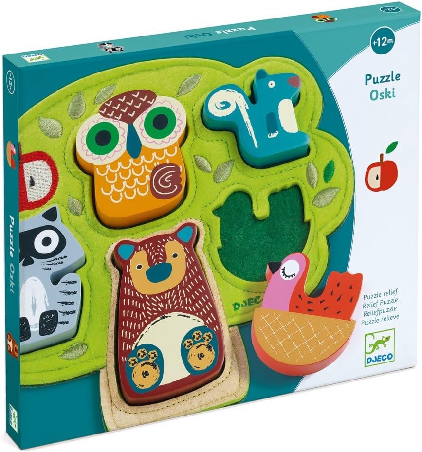 Puzzle Oski de Djeco | De Cáscara de Nuez | concentración, motricidad fina, estimulación cognitiva, atención