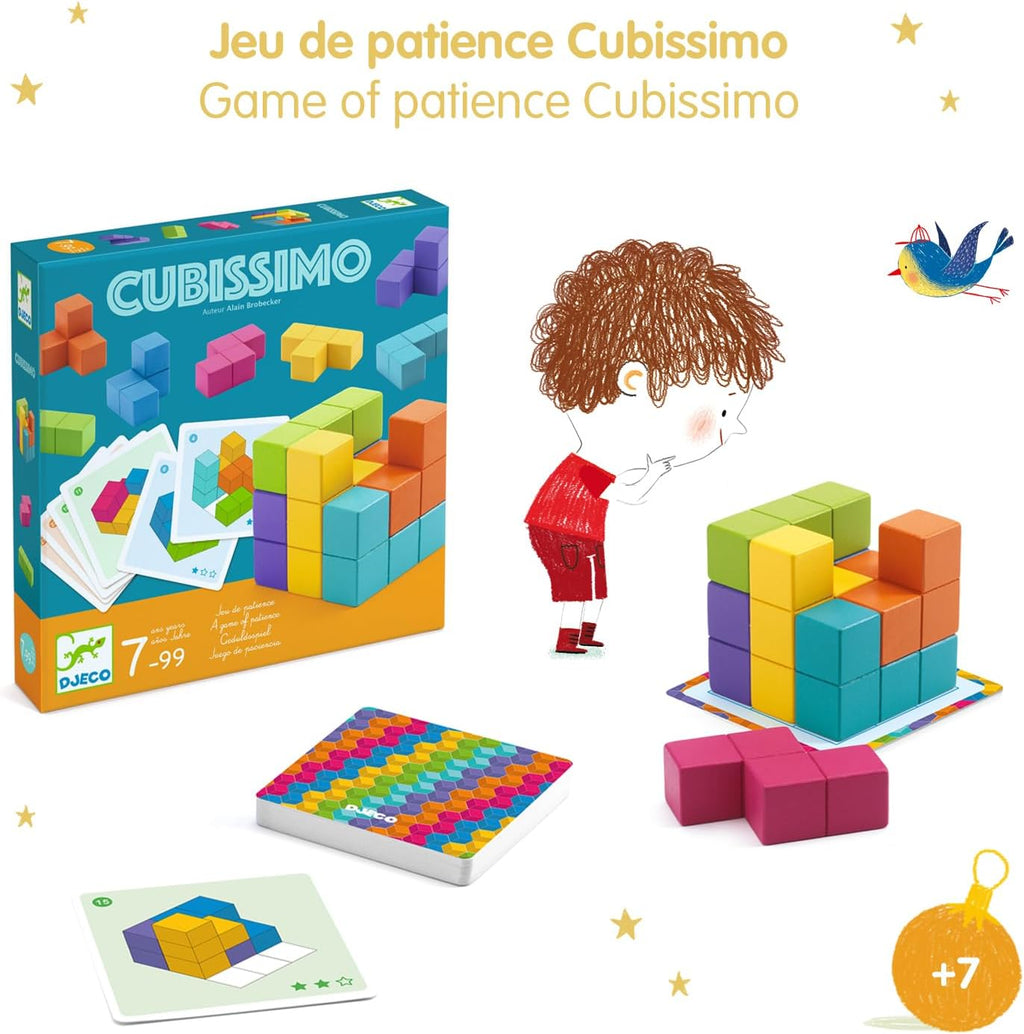 Cubissimo de Djeco | De Cáscara de Nuez | estimulación cognitiva, concentración, autonomía, tolerancia a la frustración