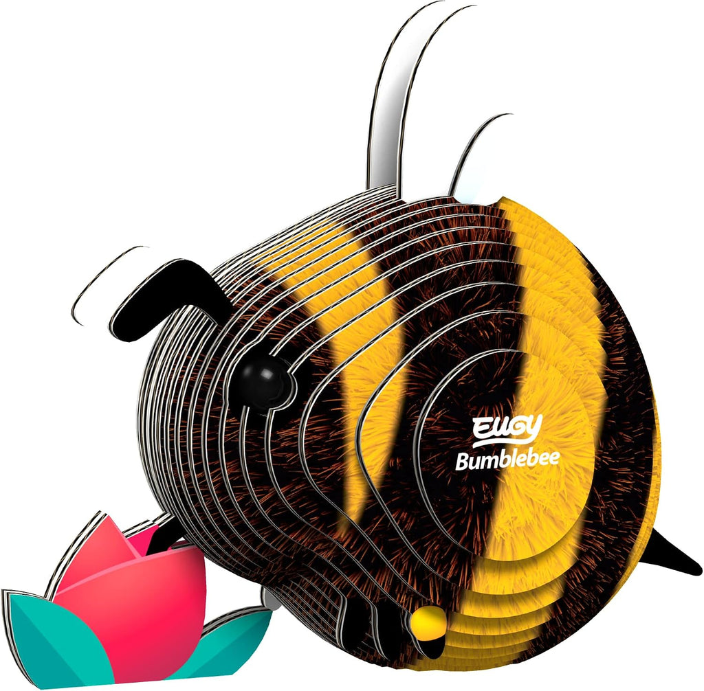 073 EUGY Bumblebee Abeja | De Cáscara de Nuez | concentración, respeto, motricidad fina, sostenibilidad