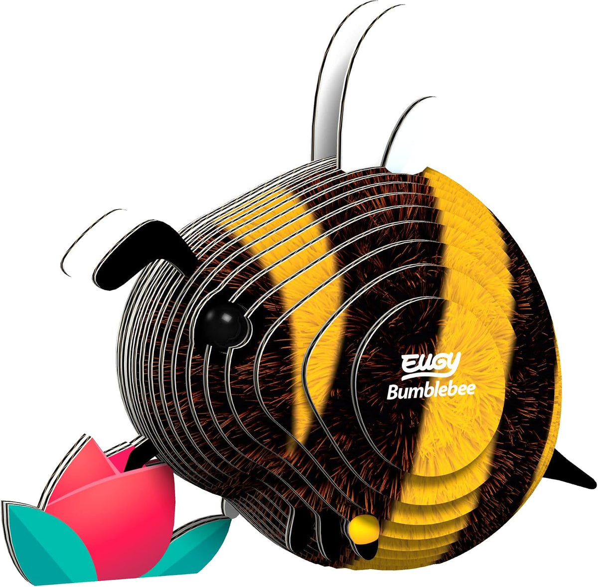 073 EUGY Bumblebee Abeja | De Cáscara de Nuez | concentración, respeto, motricidad fina, sostenibilidad
