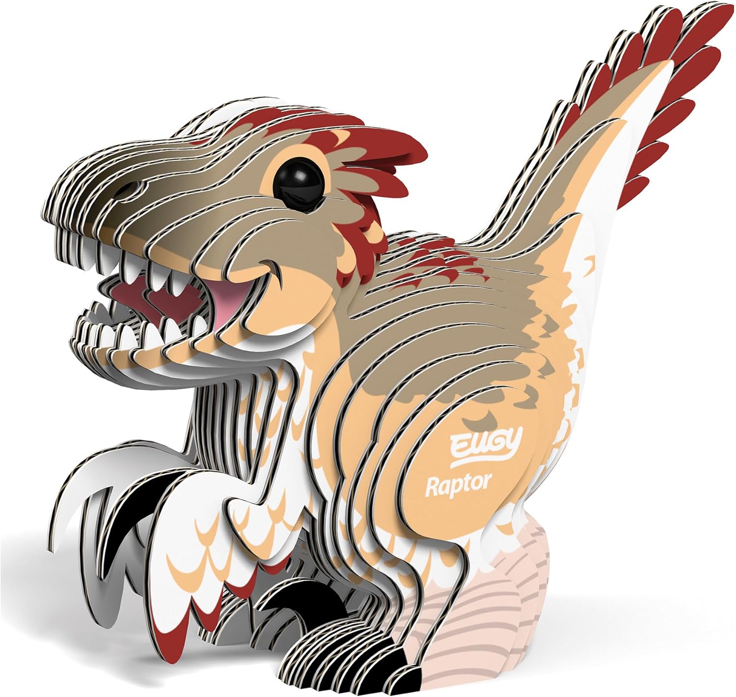 065 EUGY Velociraptor | De Cáscara de Nuez | atención, tolerancia a la frustración, motricidad fina, sostenibilidad