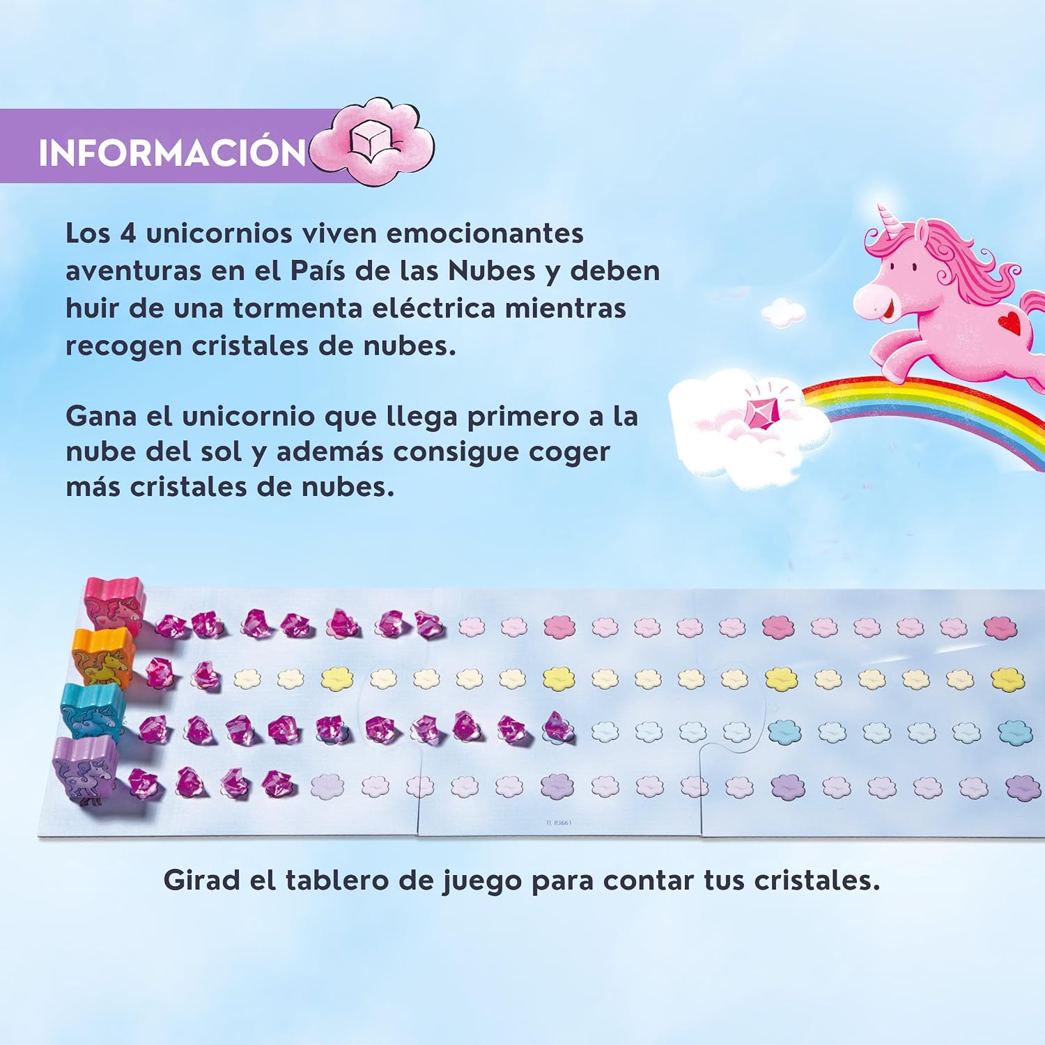 Unicornio Destello El tesoro de las nubes de Haba | De Cáscara de Nuez | habilidades sociales, respeto, tolerancia a la frustración, emociones