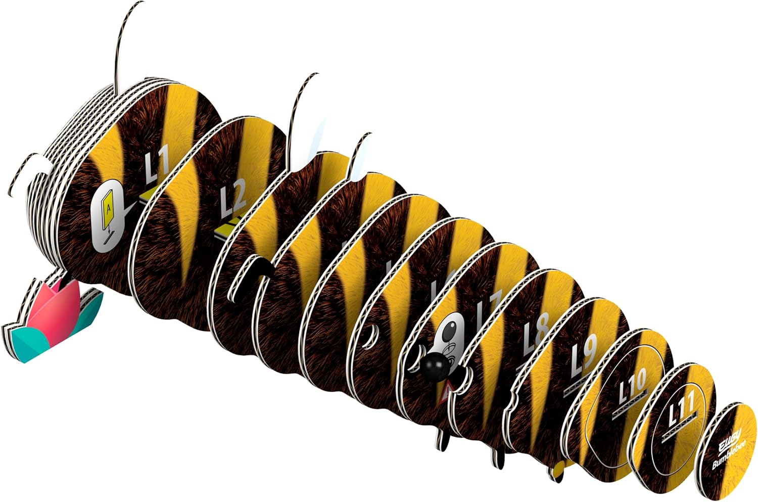073 EUGY Bumblebee Abeja | De Cáscara de Nuez | concentración, respeto, motricidad fina, sostenibilidad