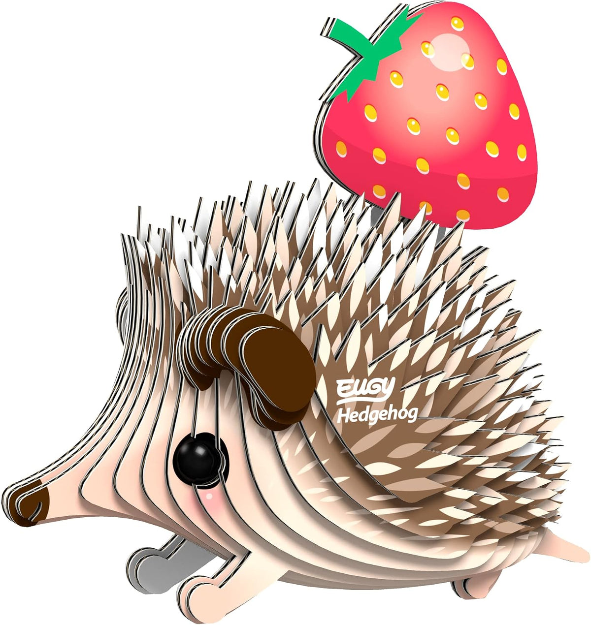 026 EUGY Hedgehog Erizo | De Cáscara de Nuez | creatividad, motricidad fina, concentración, sostenibilidad