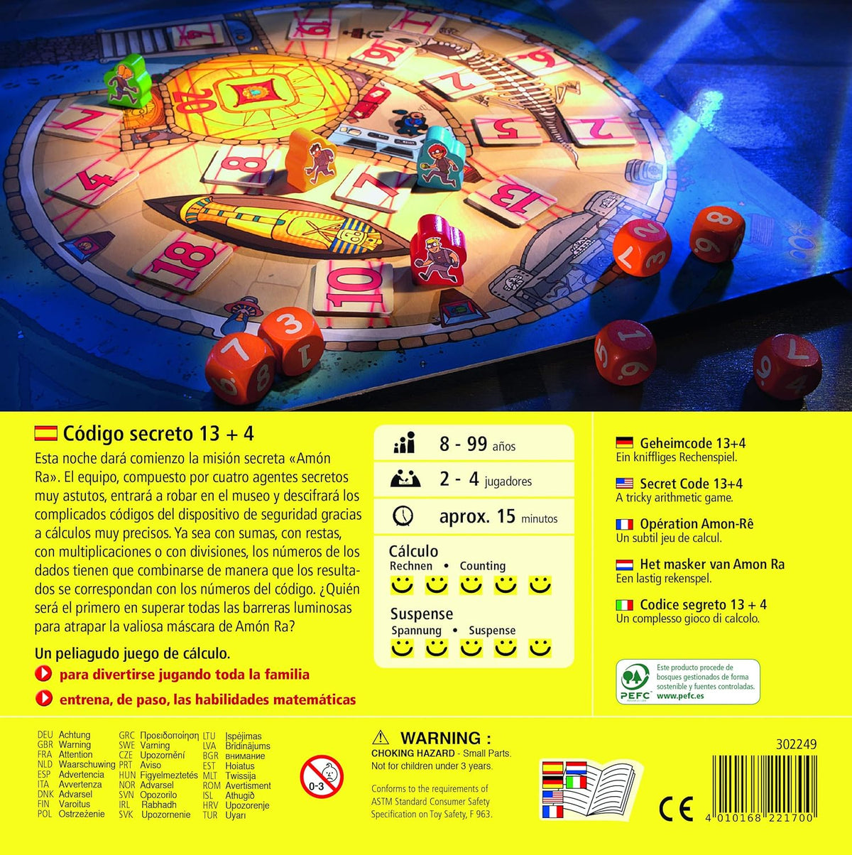 Código secreto 13+4 de Haba | De Cáscara de Nuez | concentración, estimulación cognitiva, autonomía, atención