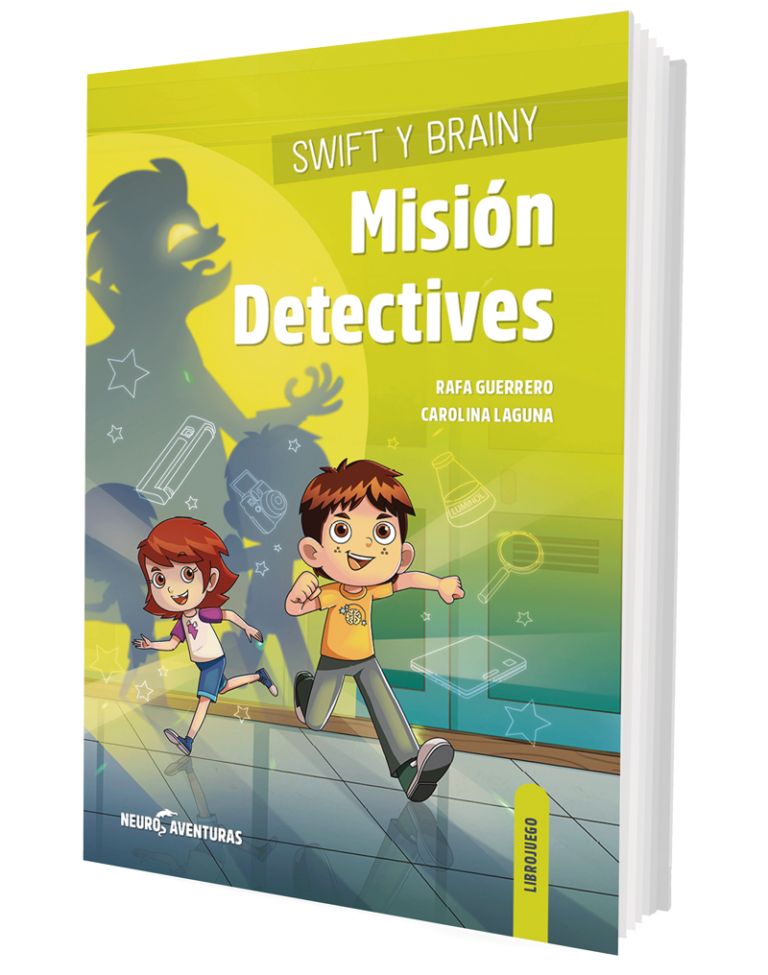 Librojuego Misión Detectives. Editorial Sentir | De Cáscara de Nuez | atención, concentración, estimulación cognitiva, autonomía