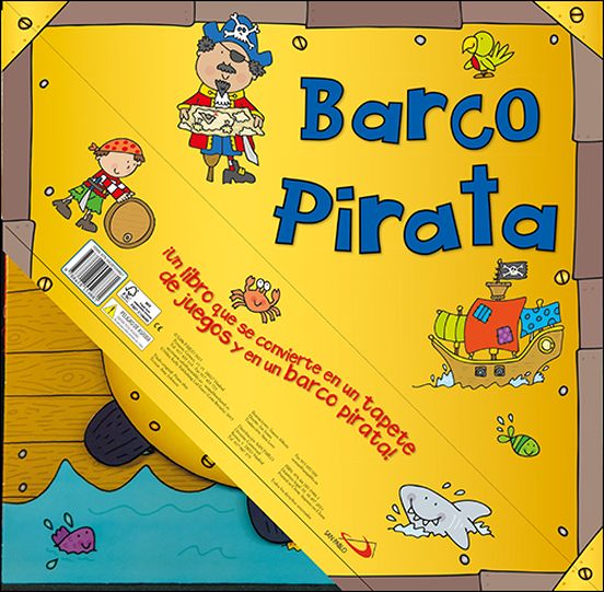 Libro convertible Barco Pirata. Editorial San Pablo | De Cáscara de Nuez | creatividad, lenguaje, imaginación, juego libre
