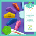 Pack 12 ceras flor de Djeco | De Cáscara de Nuez | creatividad, motricidad fina, expresión emocional, juego libre