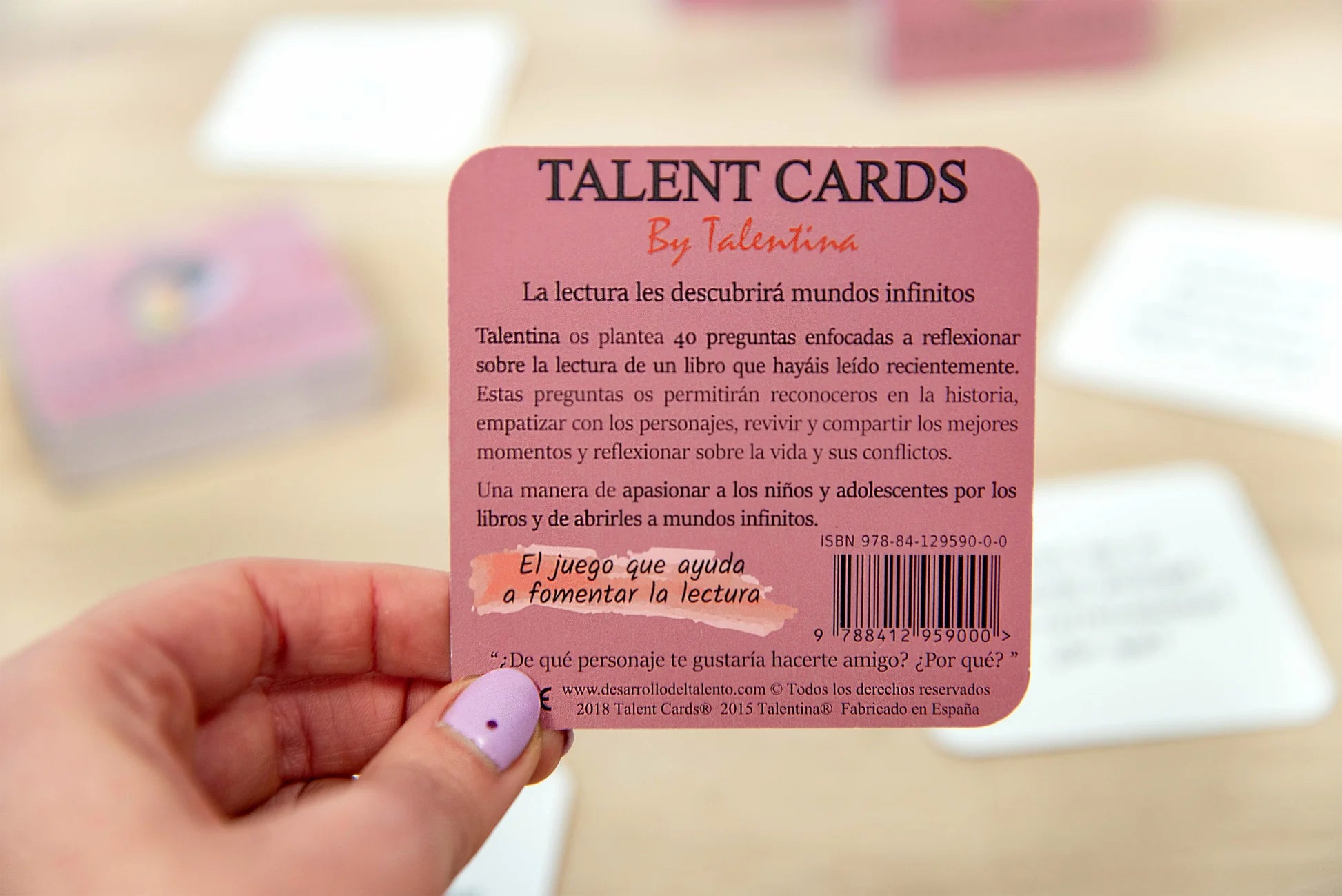 Talent Cards Lee| De Cáscara de Nuez |fluidez verbal, imaginación, creatividad, estimulación, profesionales, fomento de la lectura