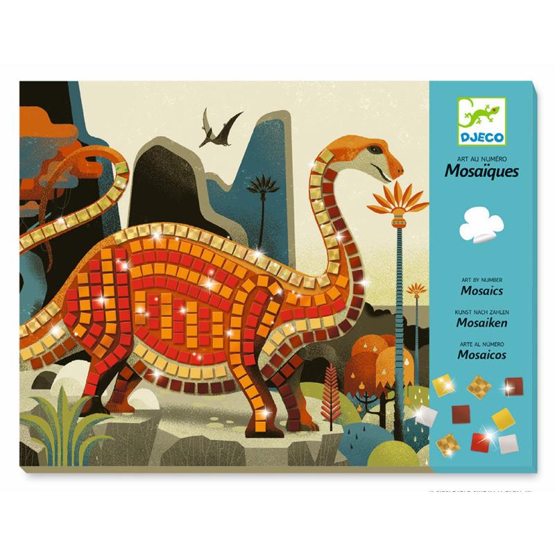 Mosaicos Dinosaurios de Djeco | De Cáscara de Nuez | creatividad, atención, motricidad fina, concentración