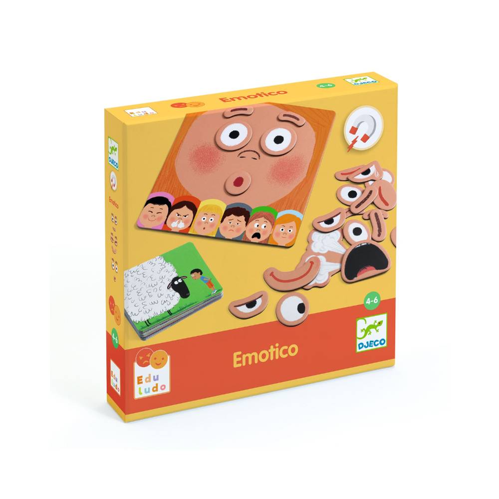 Emotico de Djeco | De Cáscara de Nuez | inteligencia emocional, emociones, comunicación, habilidades sociales	
