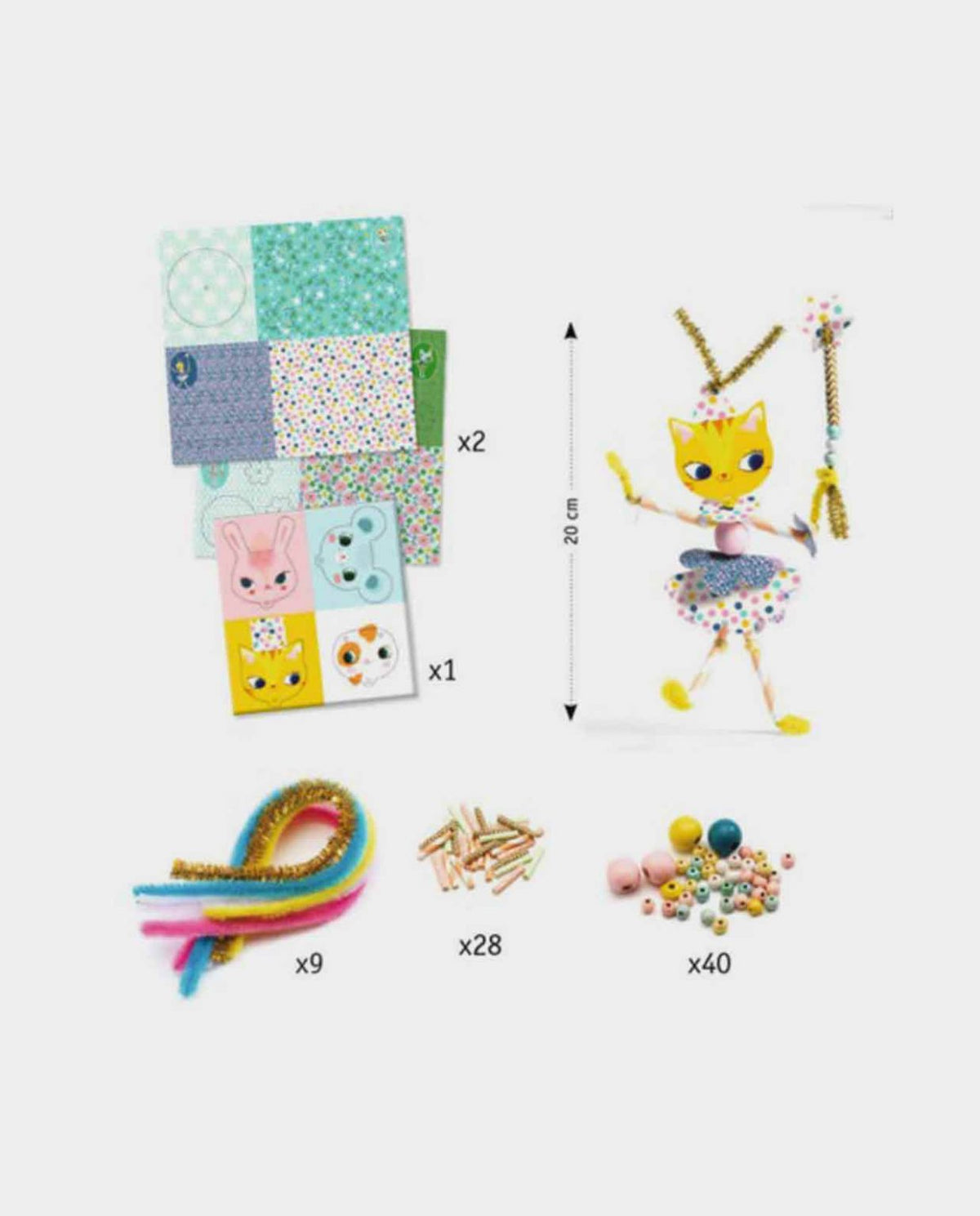 Ensartes Mis Hadas Djeco  | De Cáscara de Nuez | ensartes, motricidad fina, manualidades, hadas, creatividad,atención, concentración, mundo mágico de las hadas. 