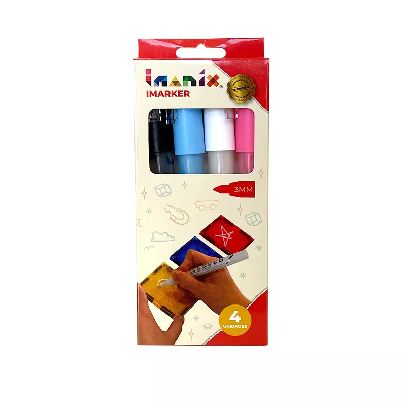 Set de  rotuladores Imarkers Imanix de Braintoys| De Cáscara de Nuez | motricidad,  creatividad, imaginación, manualidades, coordinación ojo mano,  grafomotricidad,  estimulación