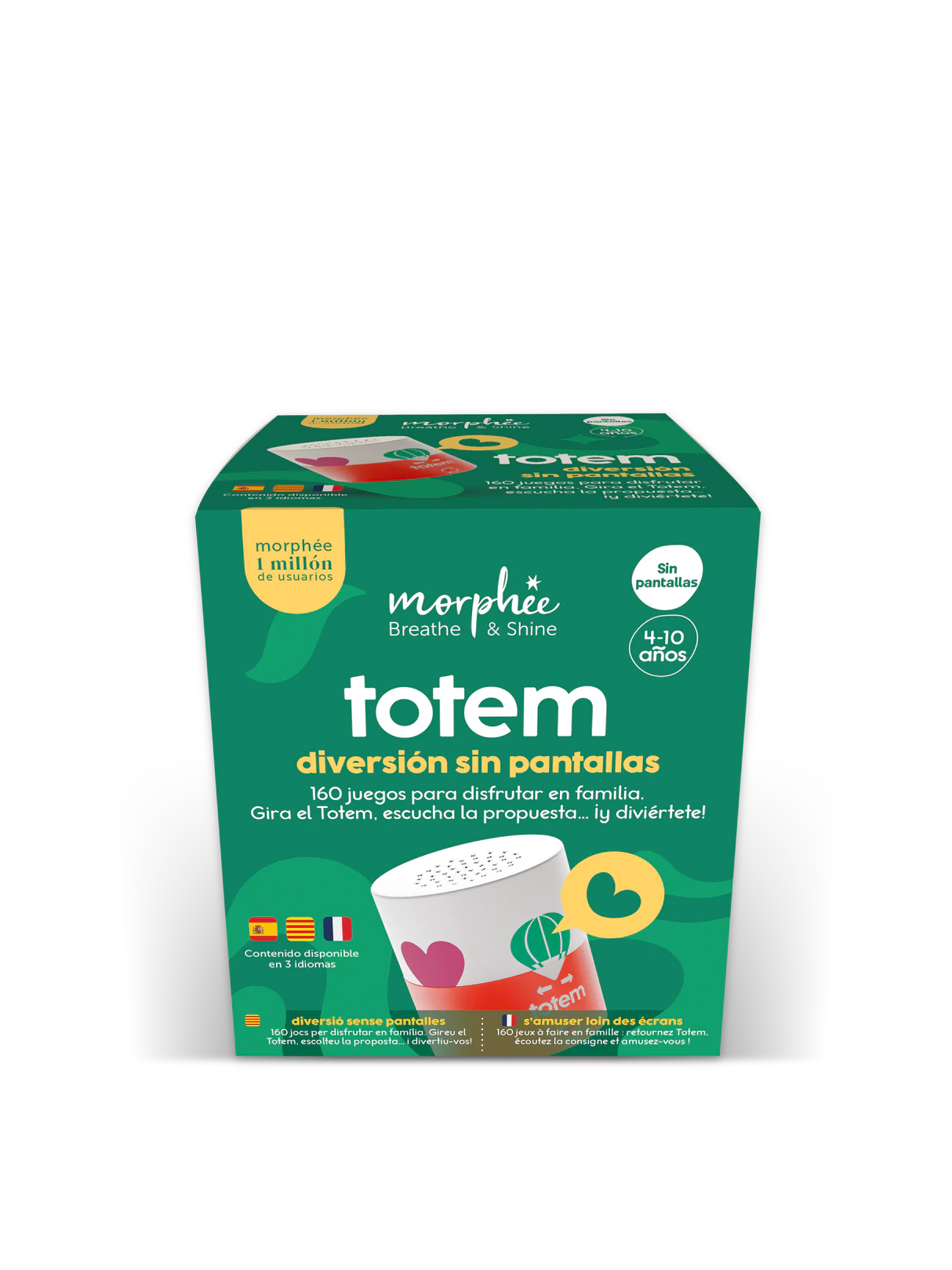 Totem sin pantallas de Morpheé | De Cáscara de Nuez | emociones, autoestima, autonomía, tolerancia a la frustración
