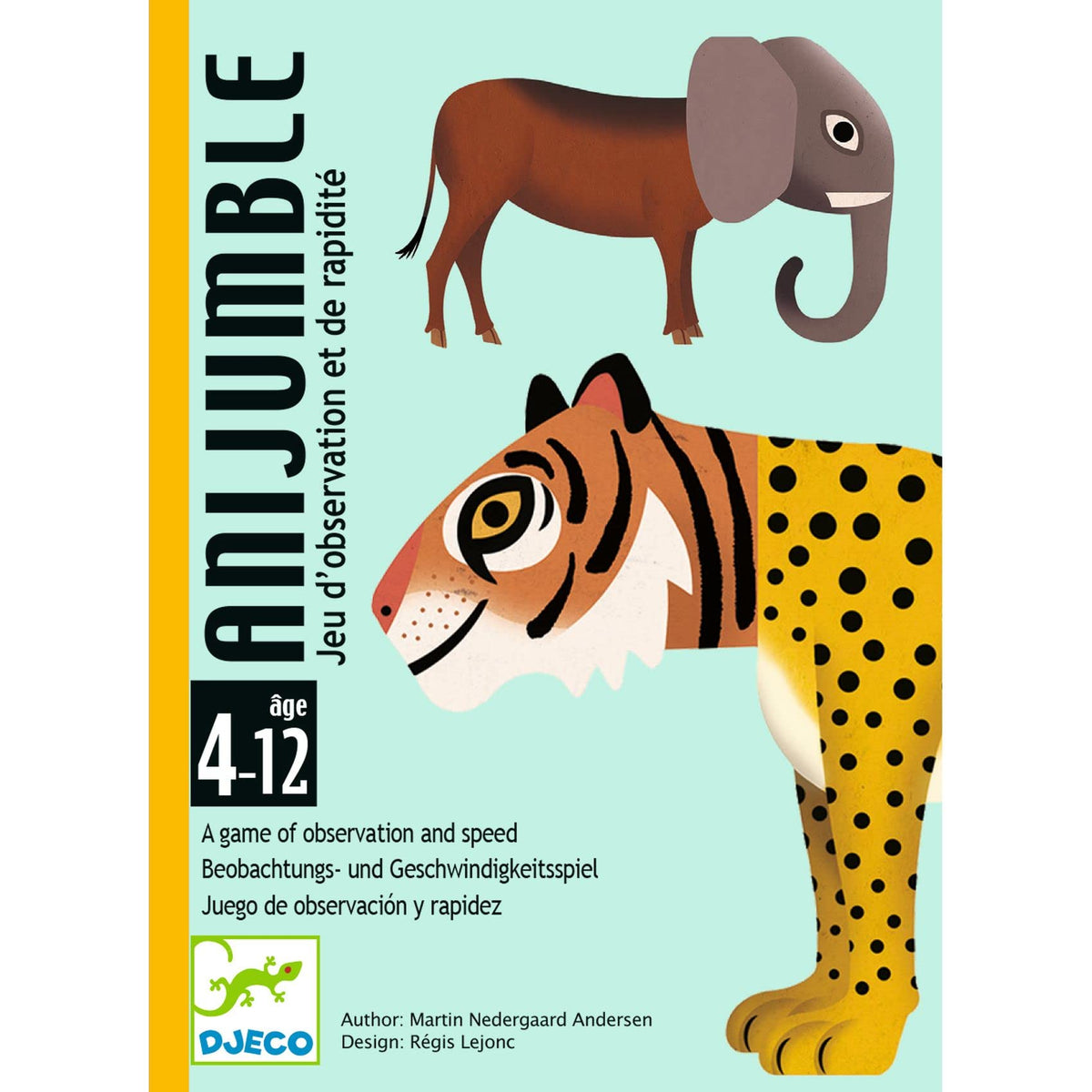 Anijumble – juego de cartas de Djeco | De Cáscara de Nuez | atención, percepción visual y velocidad de reacción

