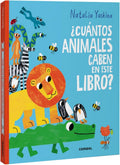 ¿Cuántos animales caben en este libro? de Editorial Combel| De Cáscara de Nuez | atención, conteo, libro interactivo, vocabulario. 