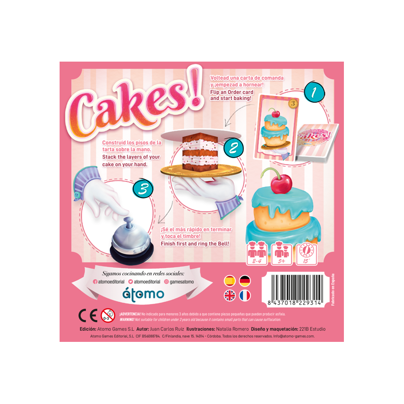 Cakes de Átomo Games | De Cáscara de Nuez | atención, concentración,  estimulación cognitiva, habilidades sociales, comunicación, motricidad, control de impulsos, tolerancia a la frustración