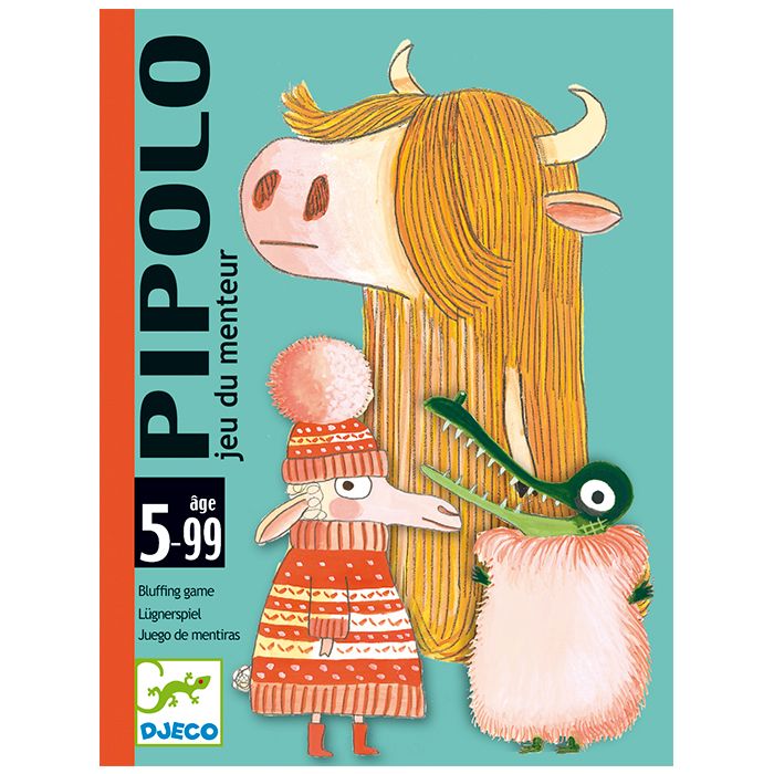 Juego de Cartas de Estrategia Pipolo de Djeco| De Cáscara de Nuez | estrategia, juego de mentiras, lenguaje, habilidades sociales, tolerancia a la frustración. 
