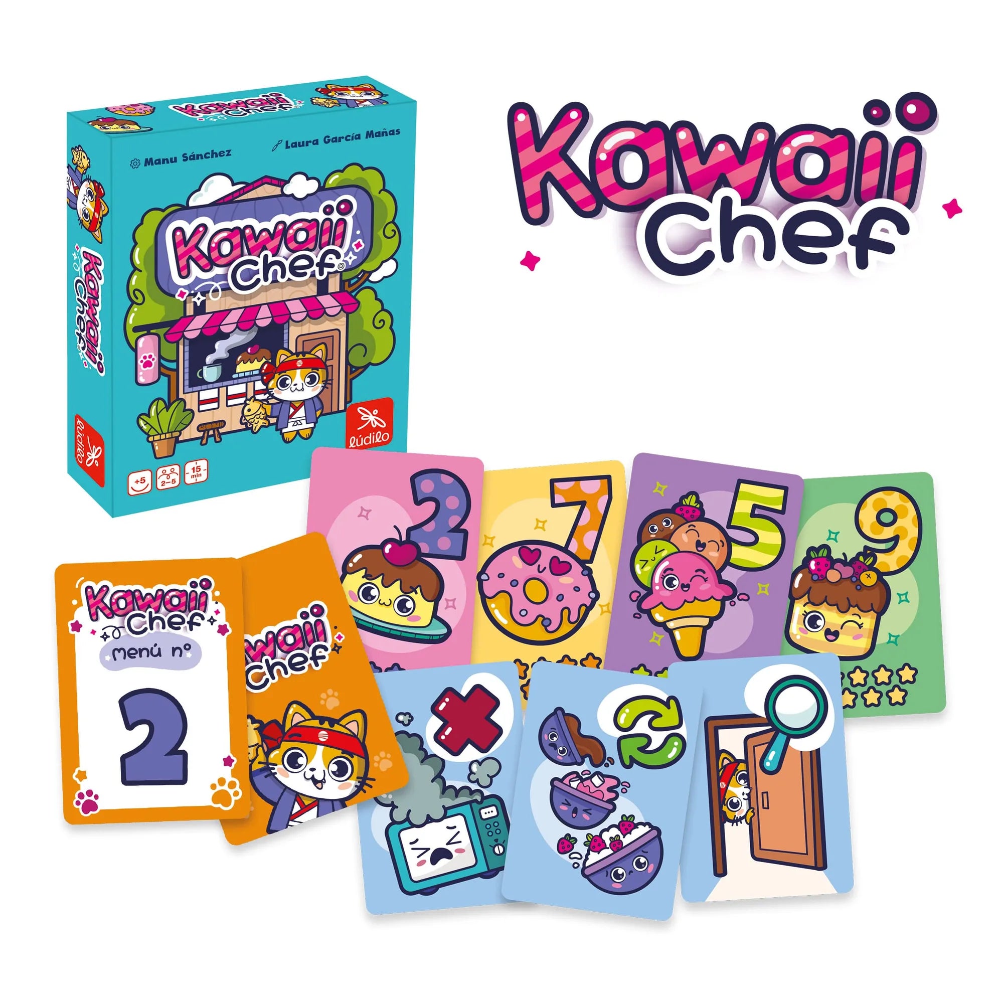 Kawaii Chef Lúdilo – Juego de memoria y cálculo con temática de repostería | De Cáscara de Nuez | juego educativo, memoria, cálculo, concentración, Lúdilo