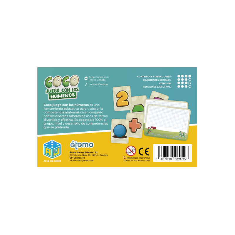 Coco juega con los números de Átomo Games| De Cáscara de Nuez | razonamiento lógico,  cálculo, agilidad mental, profesionales, estimulación, toma de decisiones, concentración, atención, velocidad de procesamiento, conceptos matemáticos, resolución de problemas.