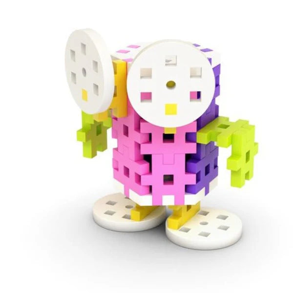 Meli basic constructor pastel 100 piezas | De Cáscara de Nuez | creatividad, motricidad fina, estimulación cognitiva, concentración