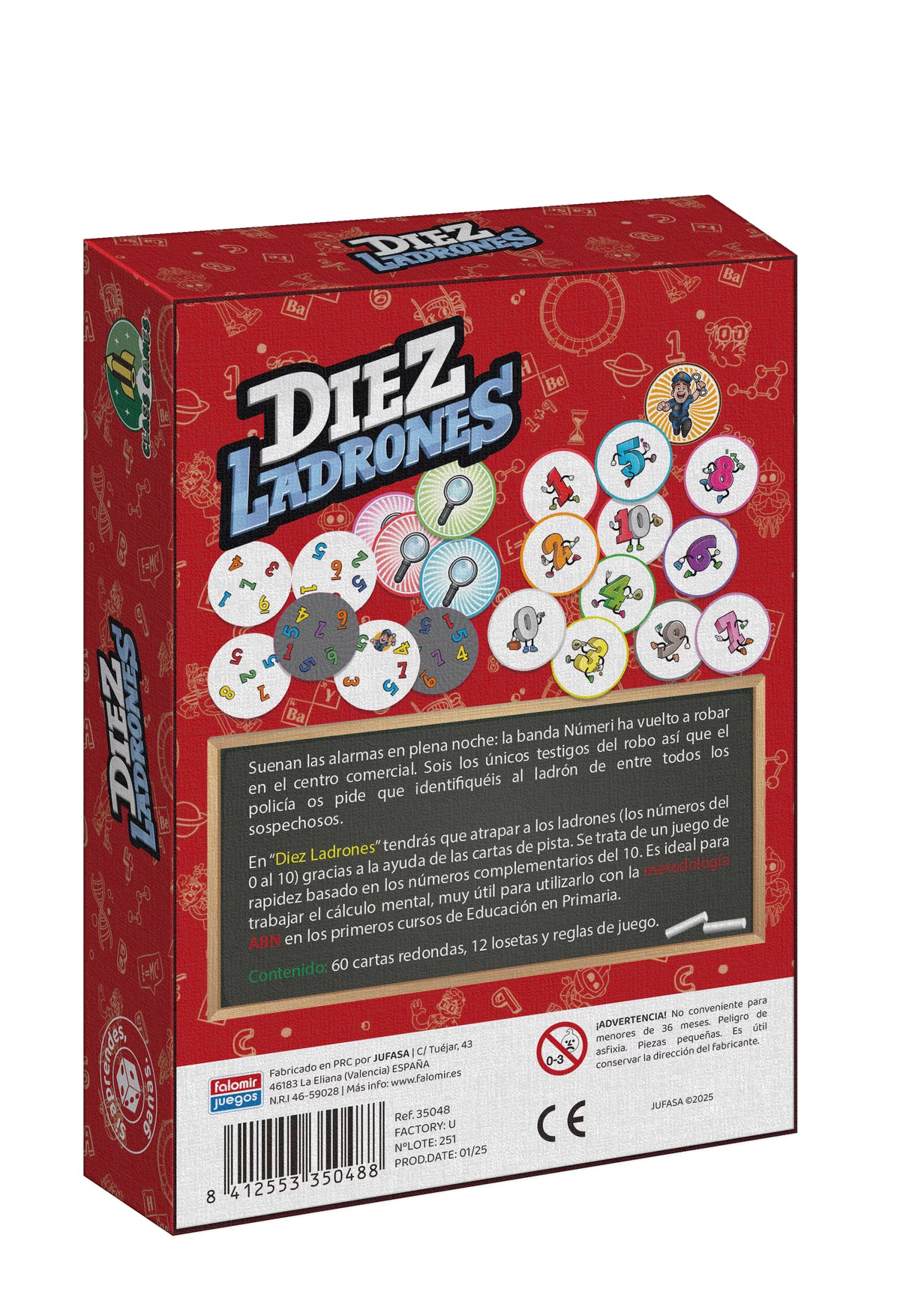 Diez Ladrones de Falomir Juegos | De Cáscara de Nuez | lenguaje, comunicación, atención,  control de impulsos, habilidades sociales, tolerancia a la frustración, razonamiento, cálculo mental, estimulación cognitiva.