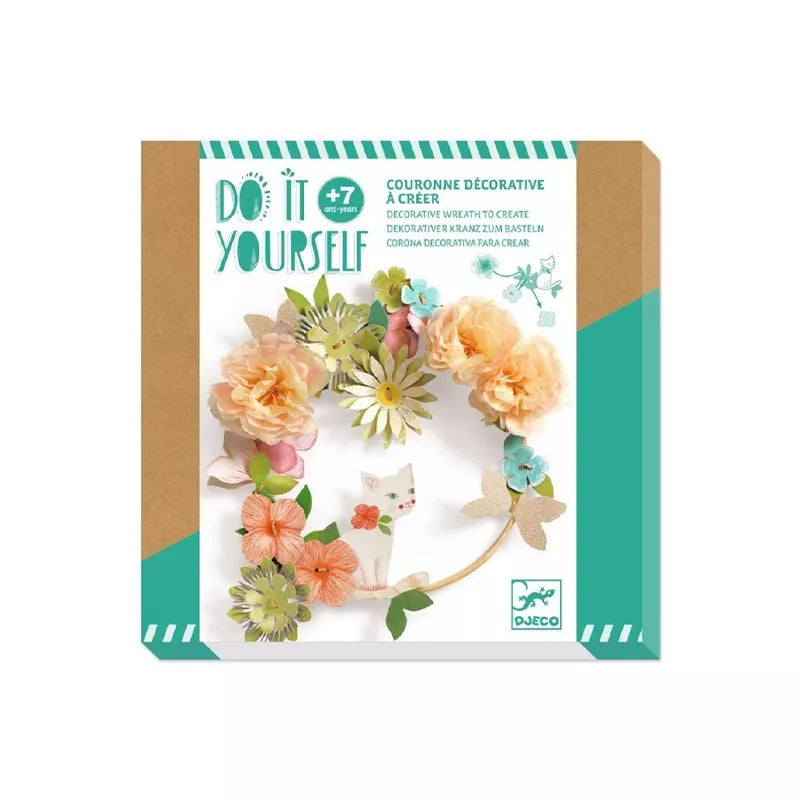 Corona decorativa para crear de Djeco|De Cáscara de Nuez | motricidad, manualidades, destreza,  creatividad, , atención, concentración, decoración.