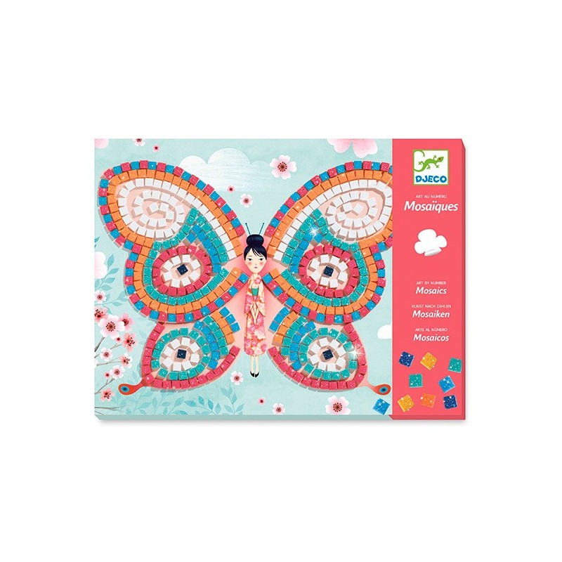 Mosaicos Mariposas de Djeco | De Cáscara de Nuez | creatividad, motricidad fina, concentración, atención