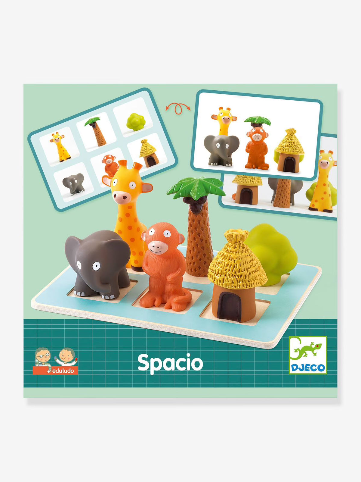Eduludo spacio de Djeco | De Cáscara de Nuez | atención, motricidad, autonomía, orientación espacial, estimulación cognitiva
