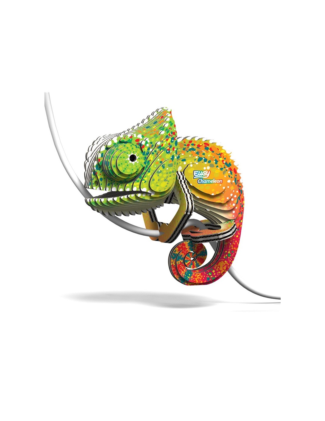 075 EUGY Chameleon Camaleón | De Cáscara de Nuez | creatividad, tolerancia a la frustración, motricidad fina, sostenibilidad