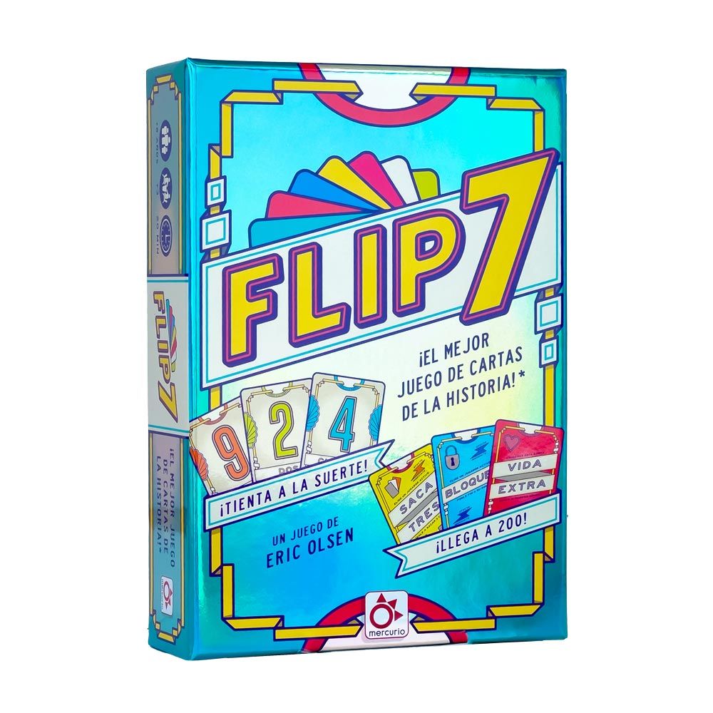 Flip 7 de Mercurio | De Cáscara de Nuez | atención, habilidades sociales, comunicación, party games