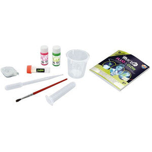 Minilab Fluo & Glow de Buki – Kit de experimentos que brillan en la oscuridad | De Cáscara de Nuez | curiosidad científica, experimentación, creatividad, fosforescente, ciencia, manualidades
